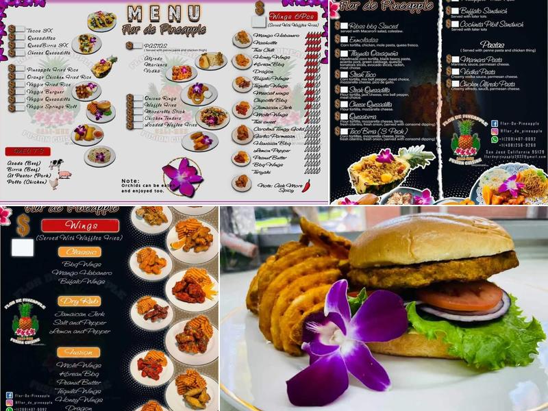 FLOR DE PINEAPPLE Menu