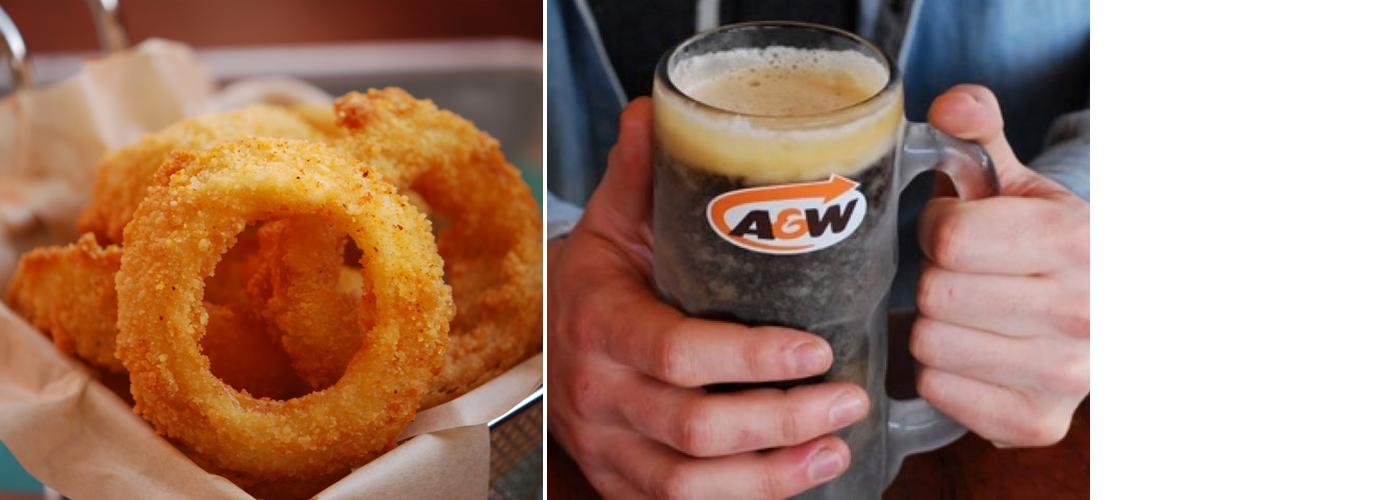 A&W Canada Menu