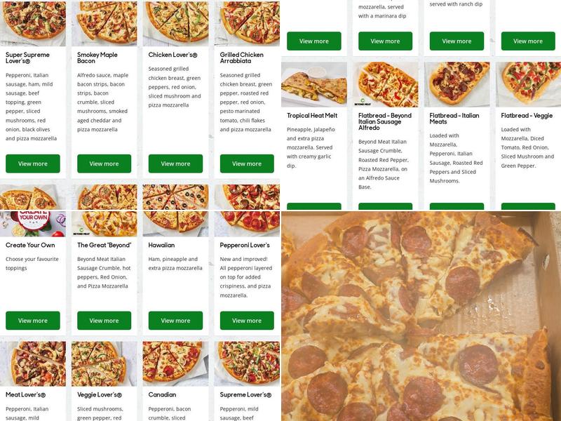 Pizza Hut Menu