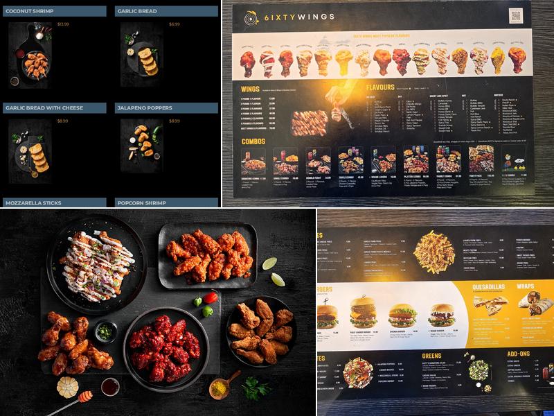 6IXTY WINGS Menu