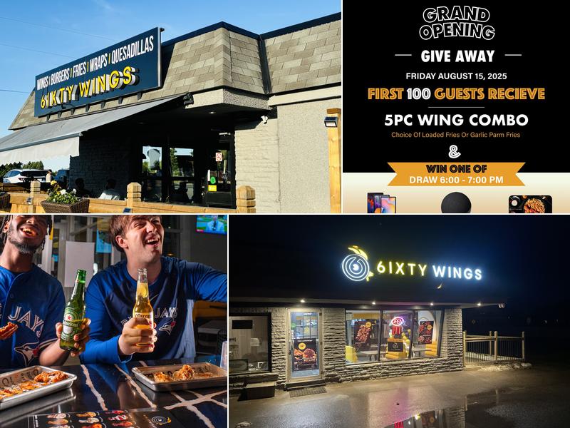 6IXTY WINGS 15400 Hurontario St, Caledon