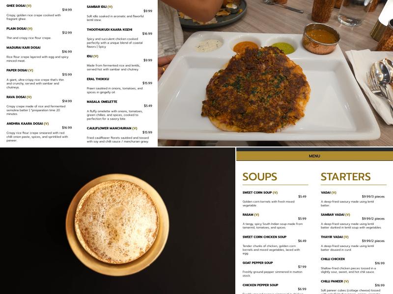 Madurai Kitchen Menu
