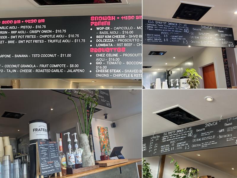 Stoop Cafe Menu