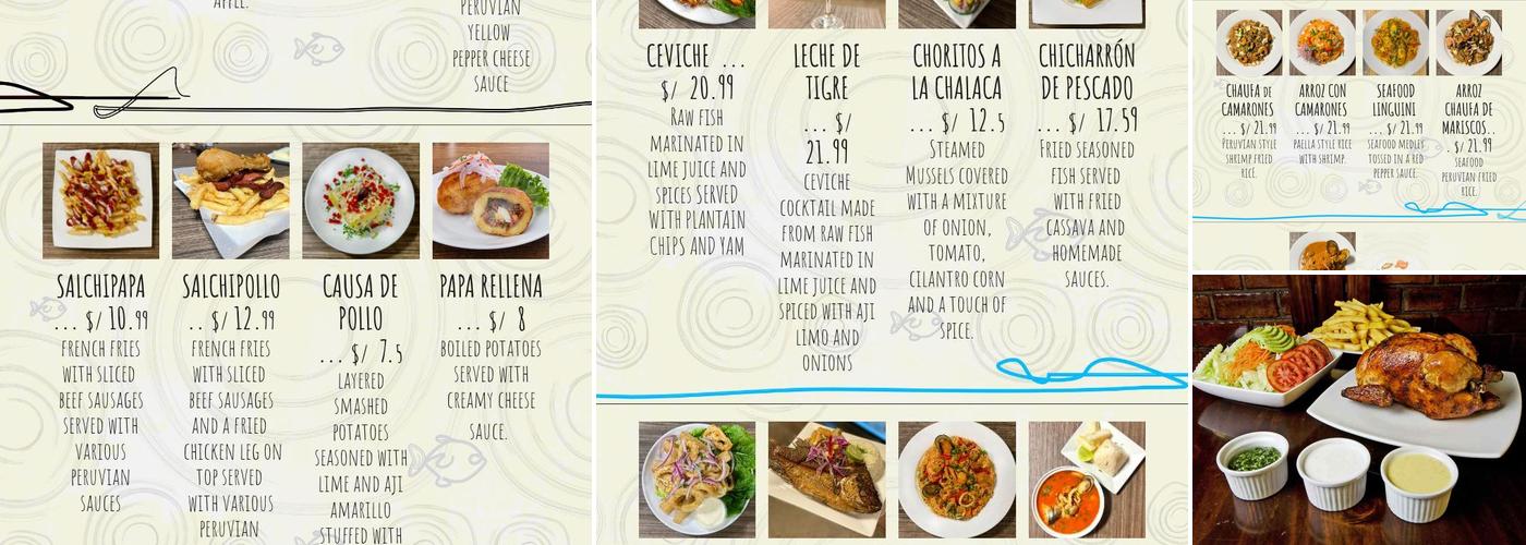 Sabor a peru Calgary Menu