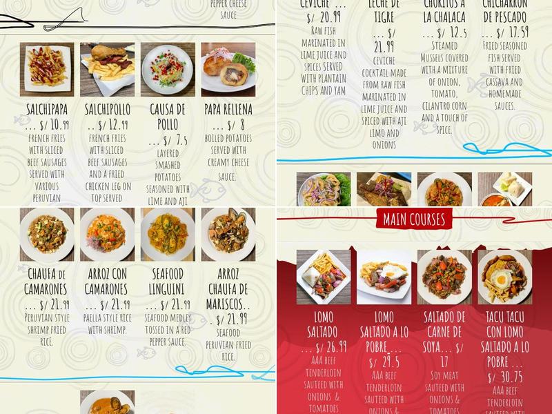 Sabor a peru Calgary Menu