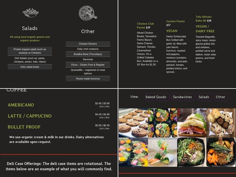 Cedar St Eats Menu