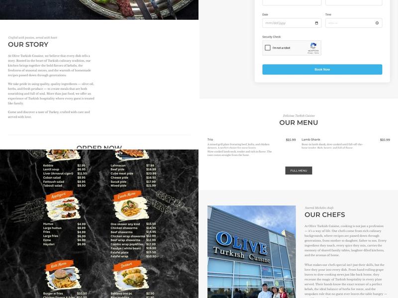 Olive Turkish Cuisine Menu