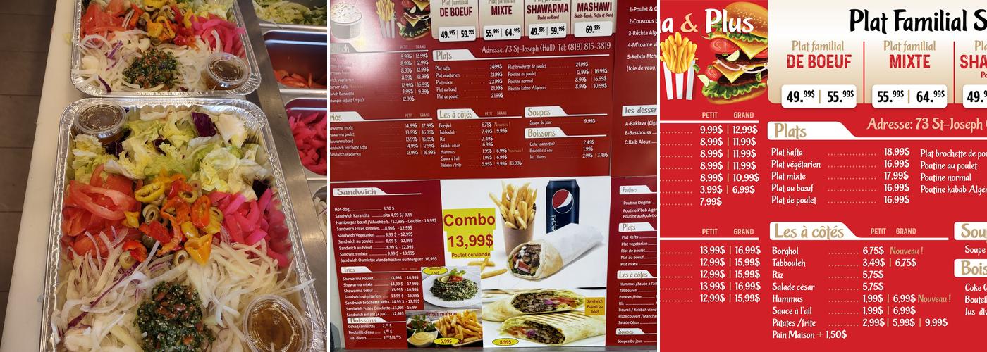 Shawarma & Plus Menu