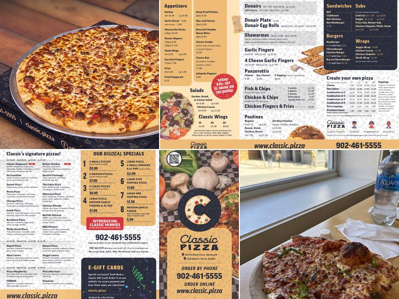 Classic Pizza Menu