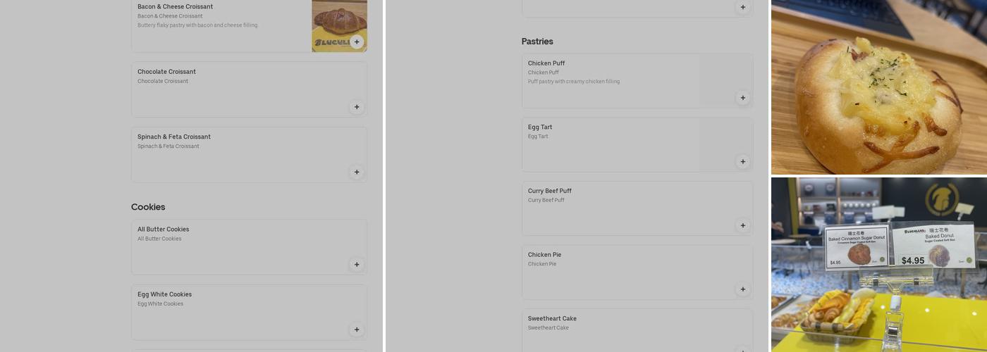 Lucullus Bakery Menu