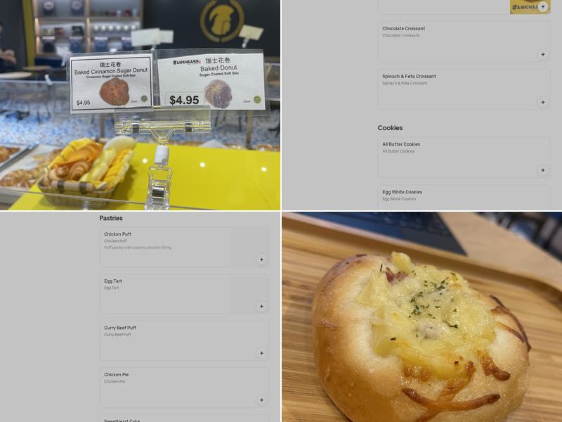 Lucullus Bakery Menu
