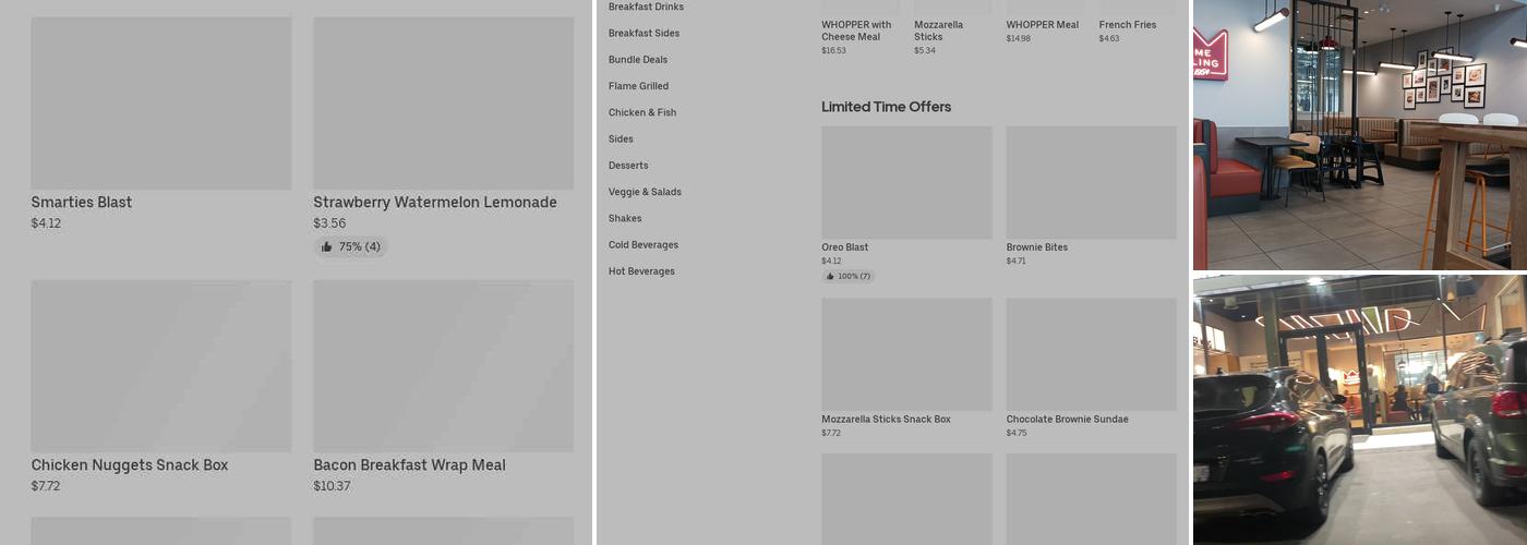 Burger King Menu