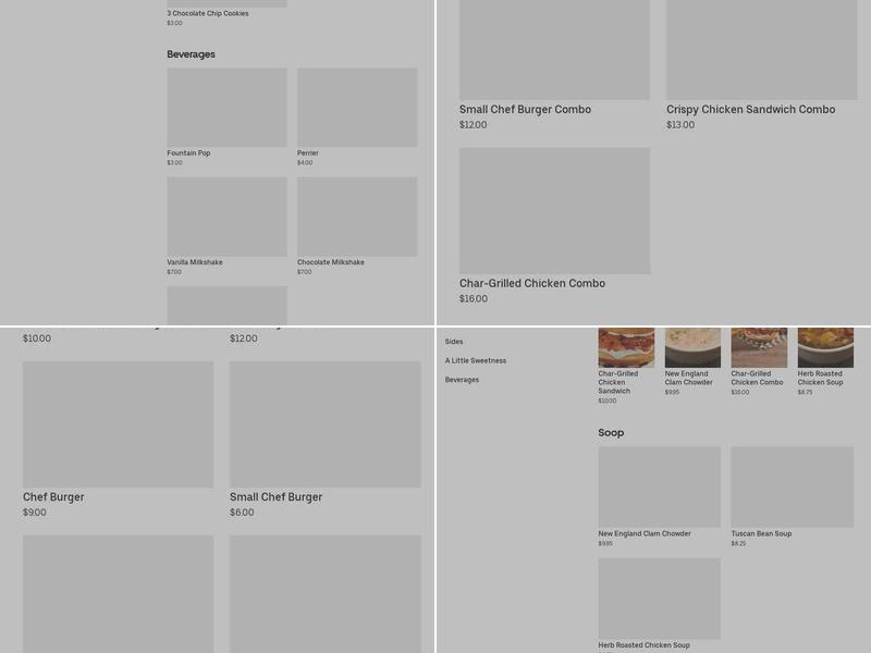 Sandwich Chef Menu