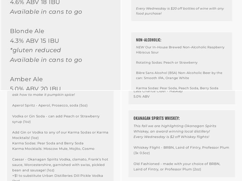 Tackle Box Coffee Bar Menu