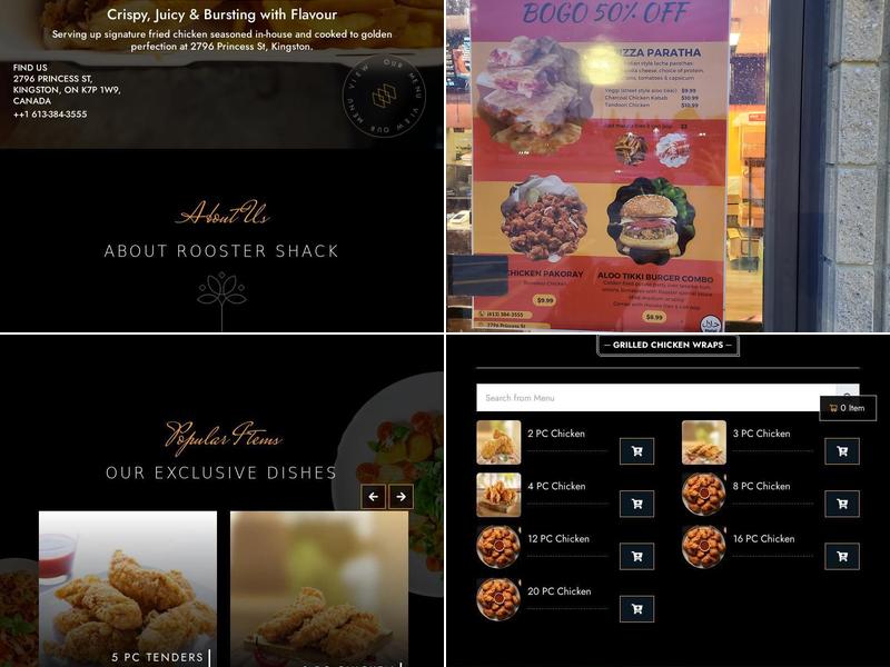 Rooster Shack Menu