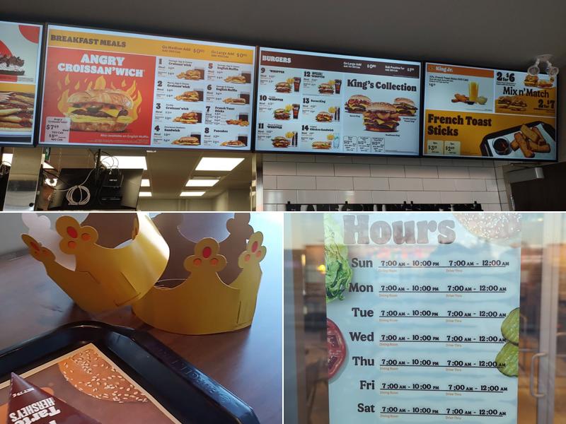Burger King Menu
