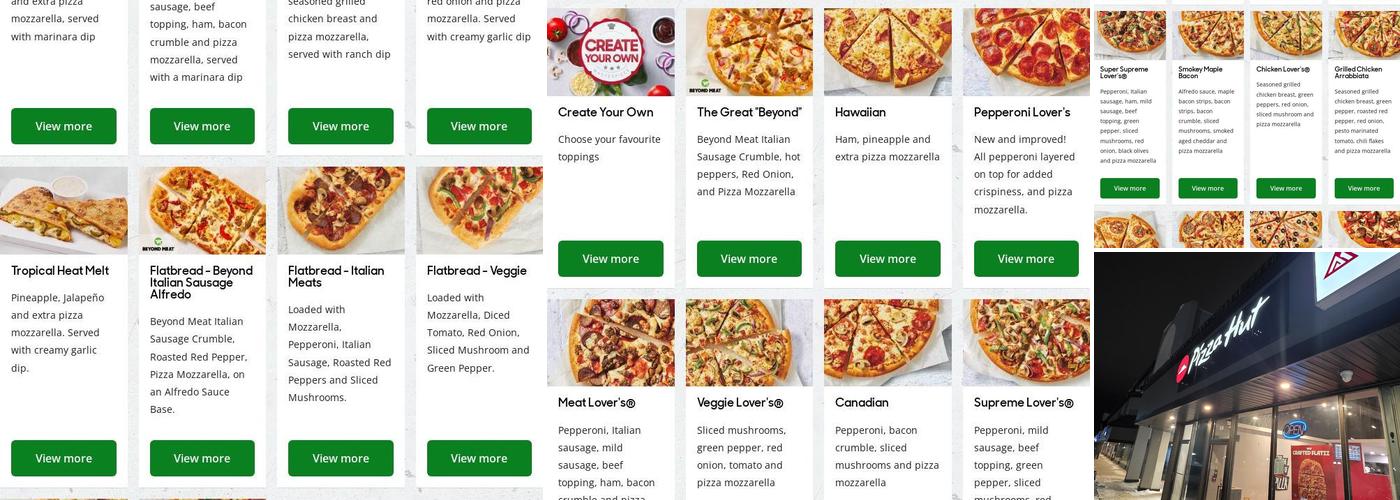 Pizza Hut Menu