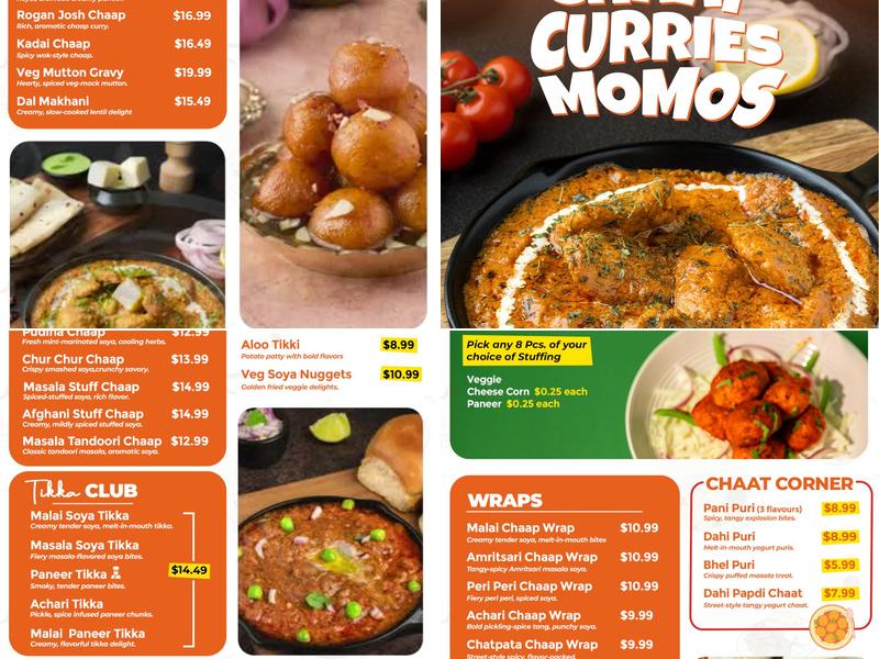 Punjabi Chaap Corner Kitchener Menu