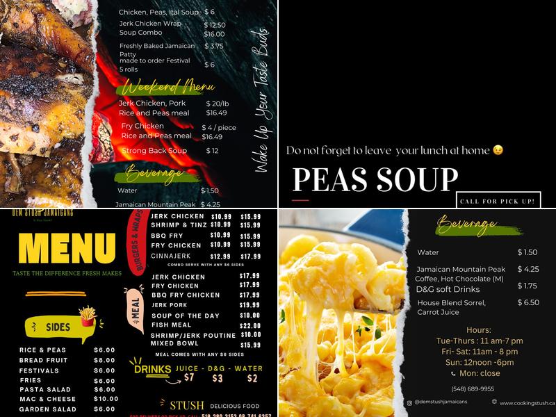 Dem Stush Jamaicans Jerk & Catering Company Menu