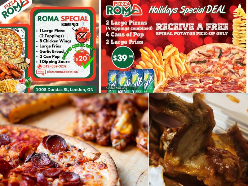 Pizza Roma Menu