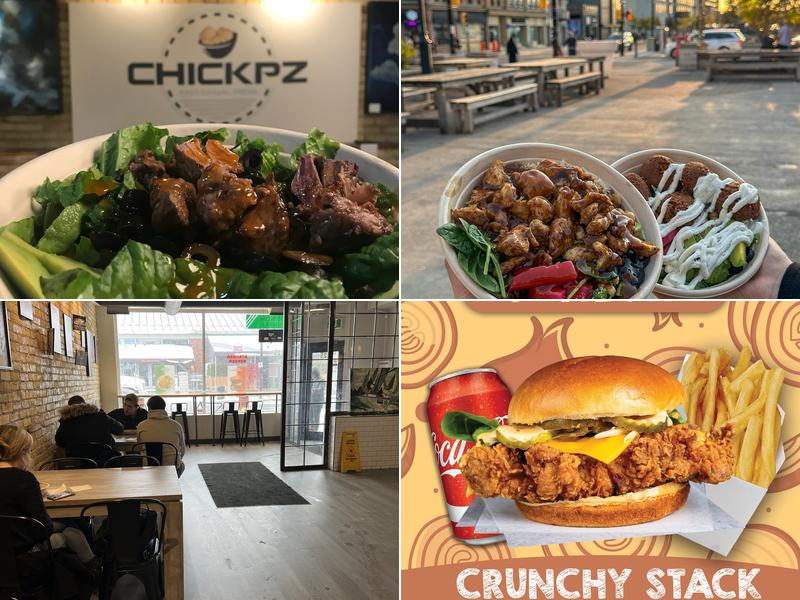 Stacked Burger and Chicken