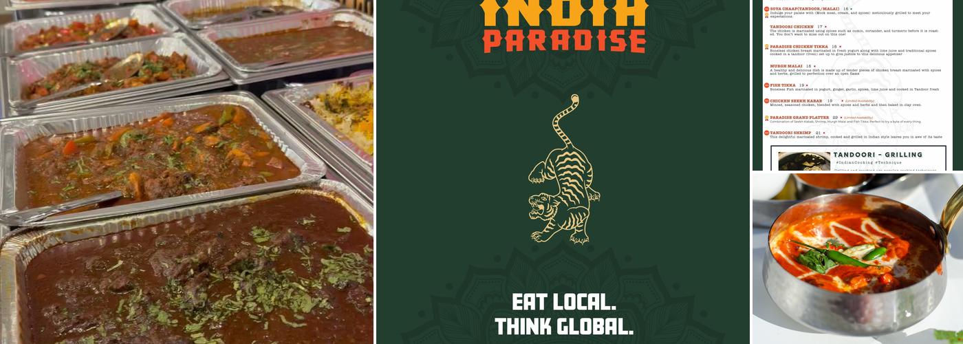 India Paradise Menu