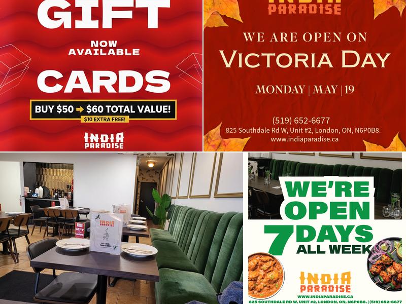 India Paradise 825 Southdale Rd W Unit#2, London