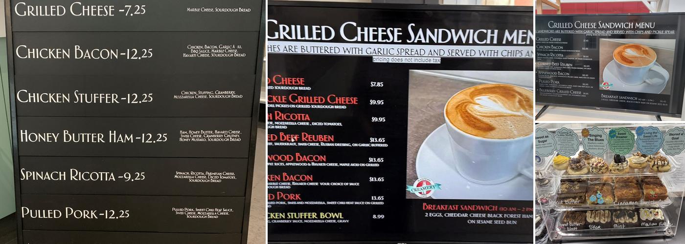 Masstown Creamery Cafe Menu