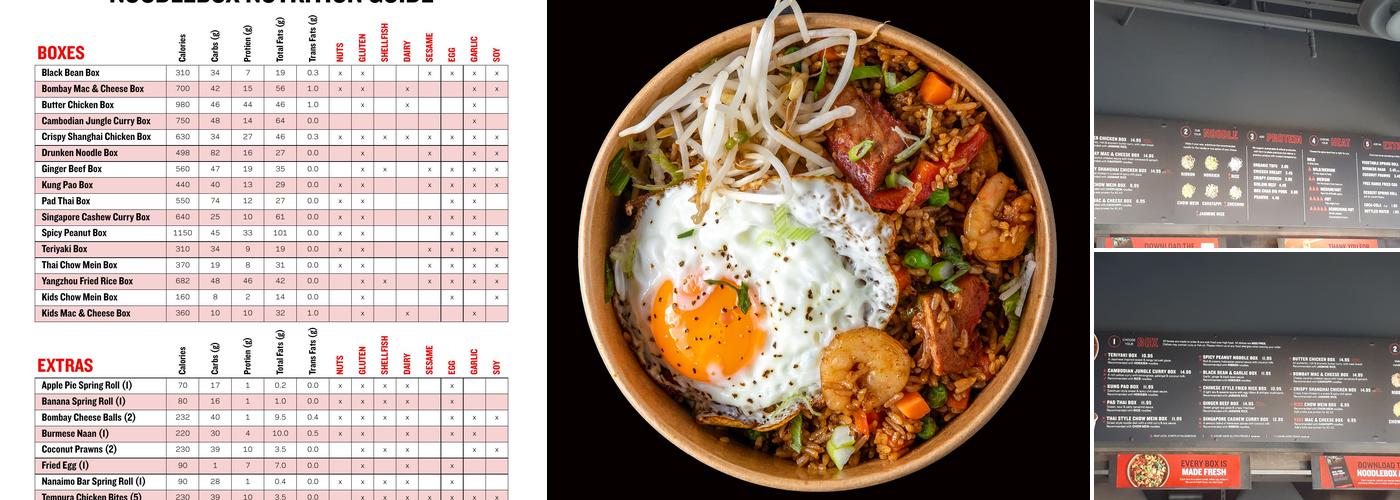 Noodlebox Menu