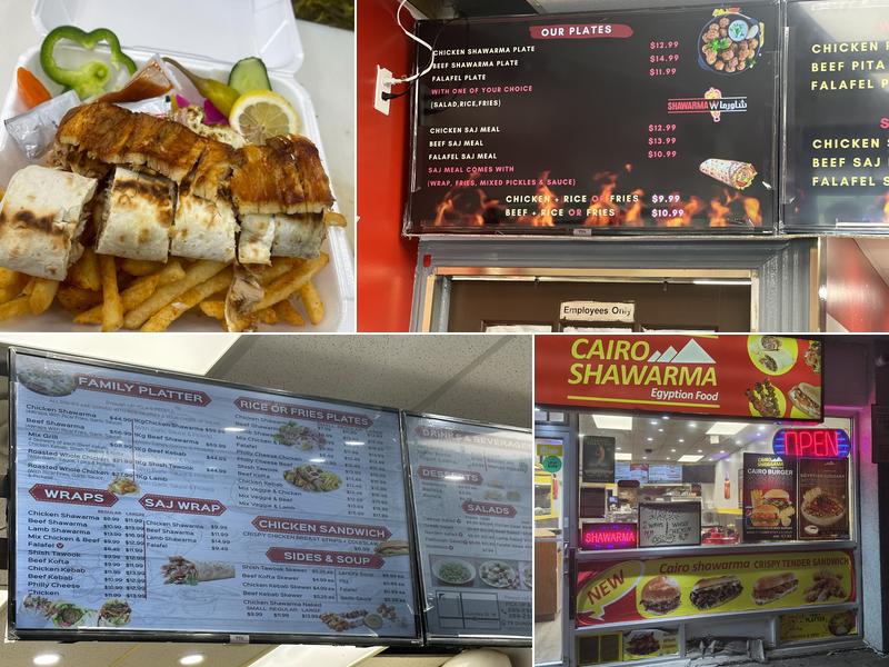 Cairo shawarma Menu