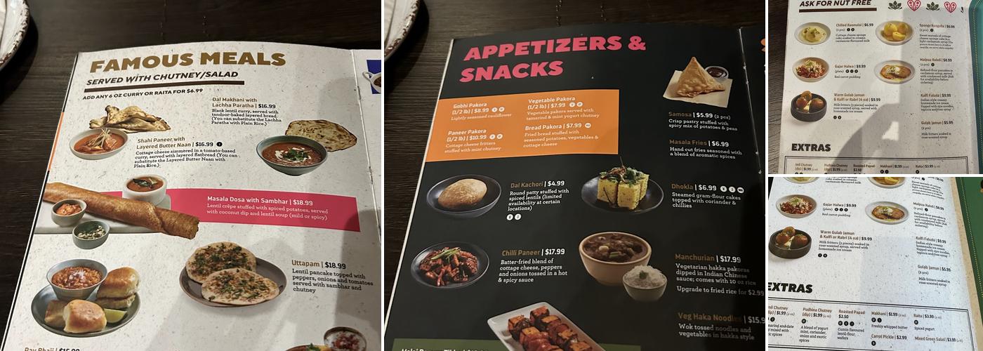 Brar’s Erin Mills (Mississauga) Menu