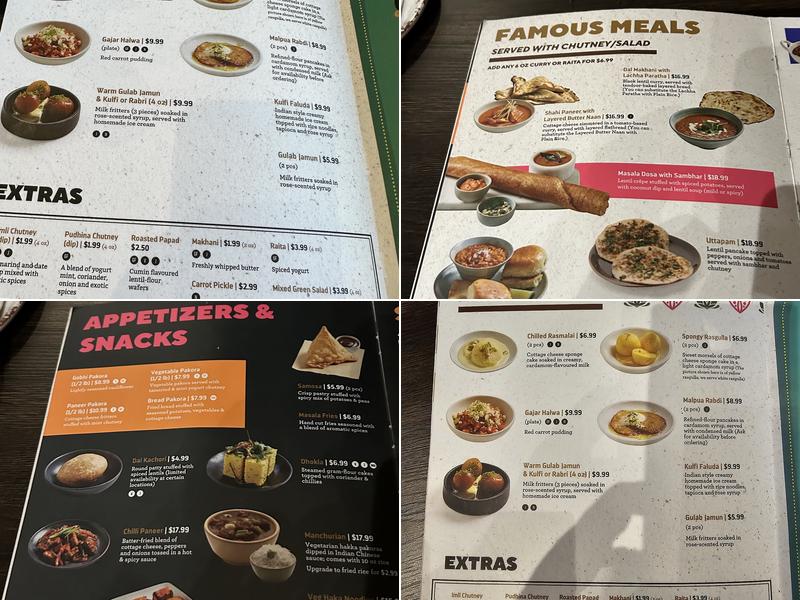 Brar’s Erin Mills (Mississauga) Menu