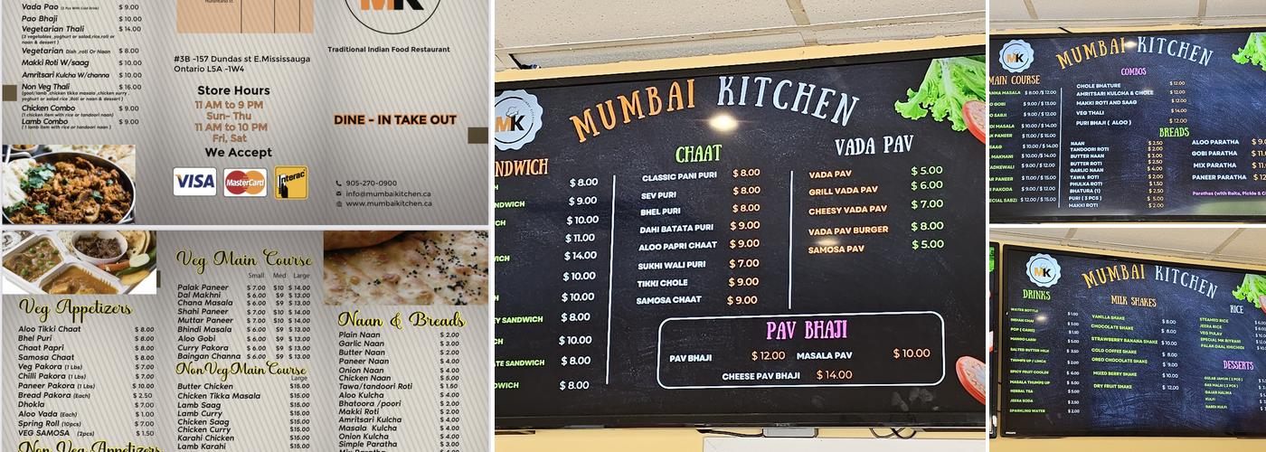 Mumbai Kitchen Menu