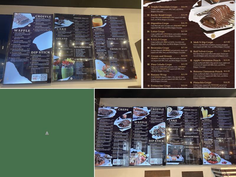 Melt n dip Menu