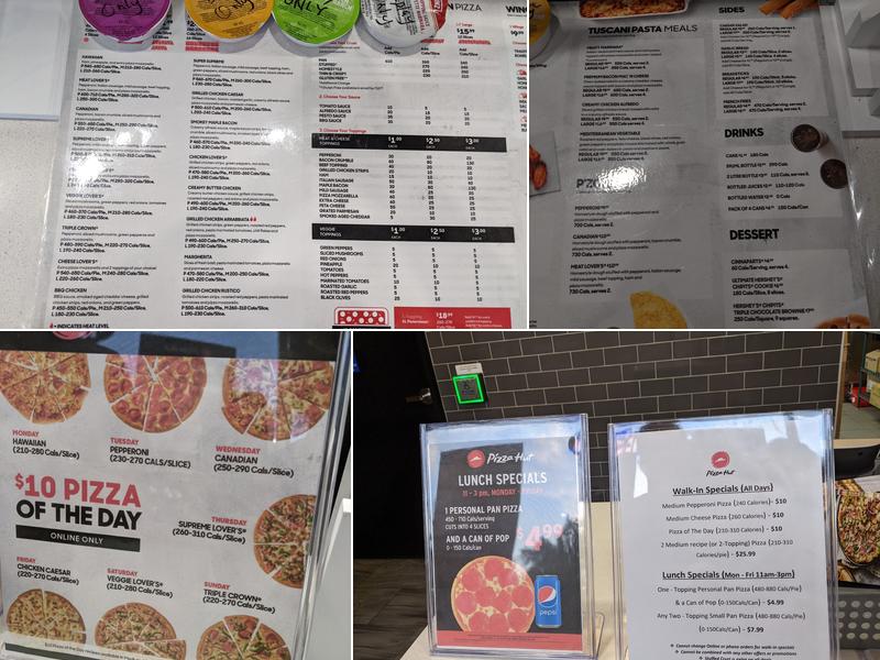 Pizza Hut Menu