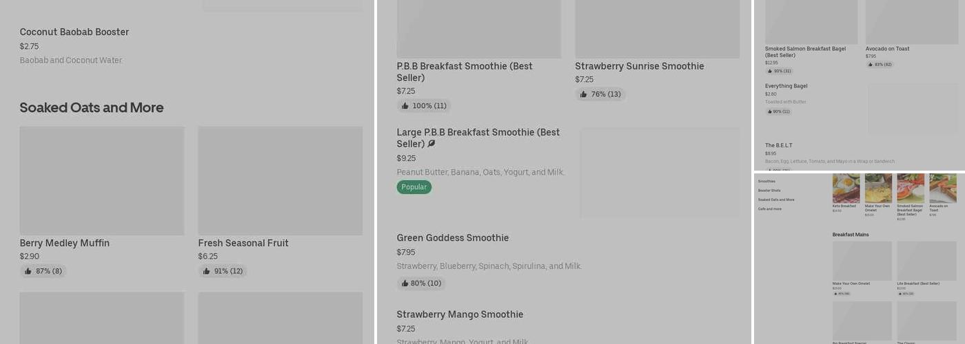Breakfast Box and Catering Menu