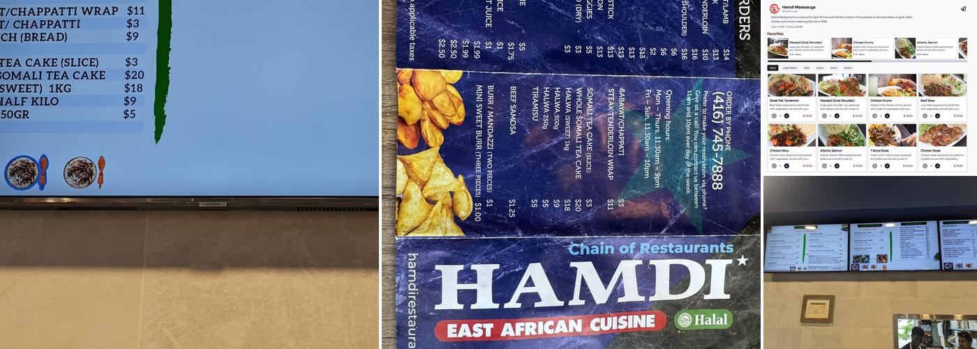 Hamdi Restaurant Menu