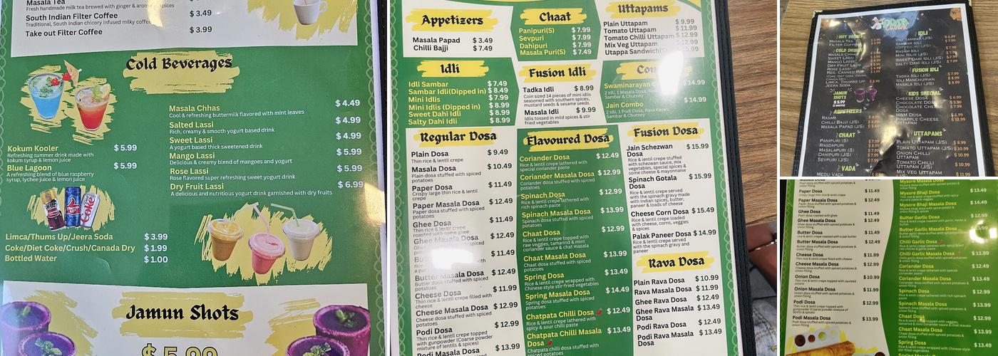 Dosa Chowk Menu