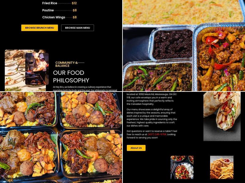 Hey Bro Menu