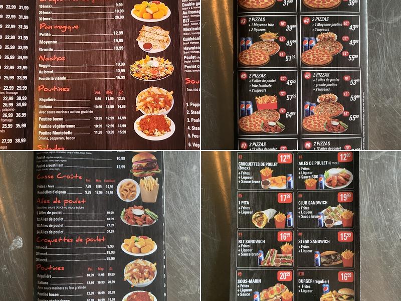Aramis Pizzeria Menu
