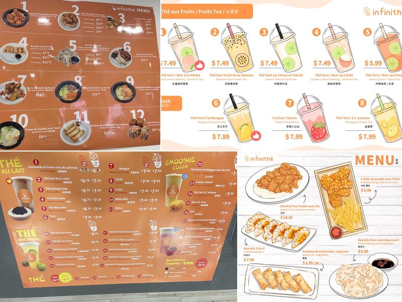 Infinithe Menu