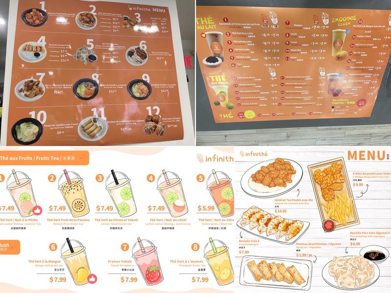 Infinithe Menu