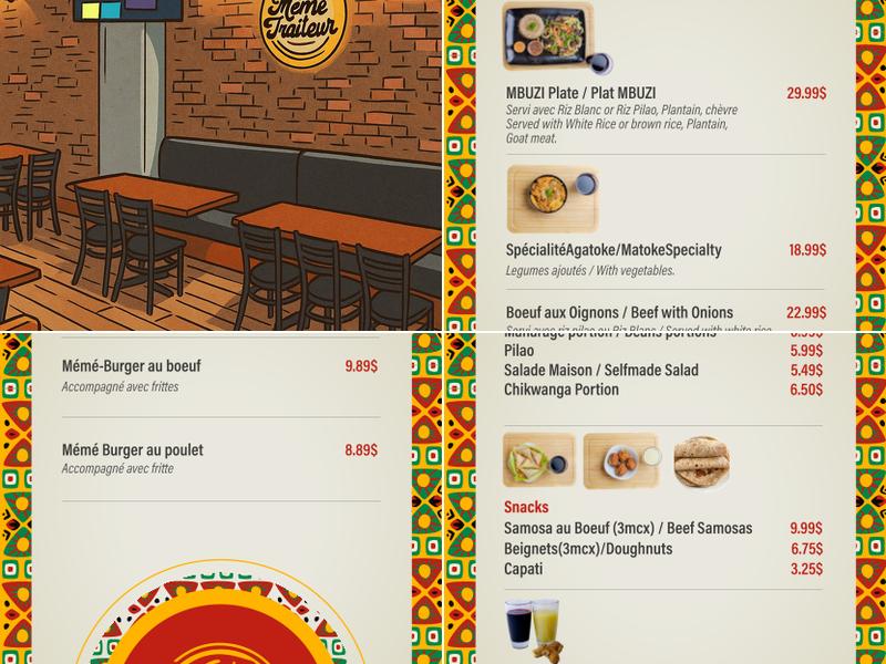 Mémé-traiteur Menu