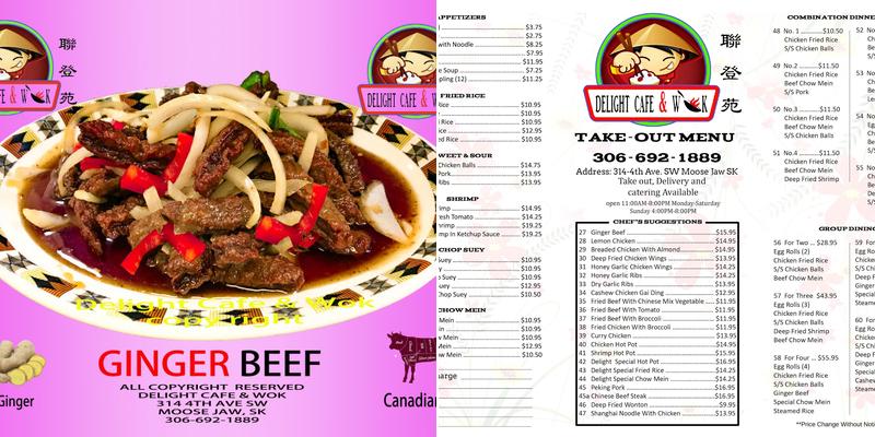 Delight Cafe & Wok Menu