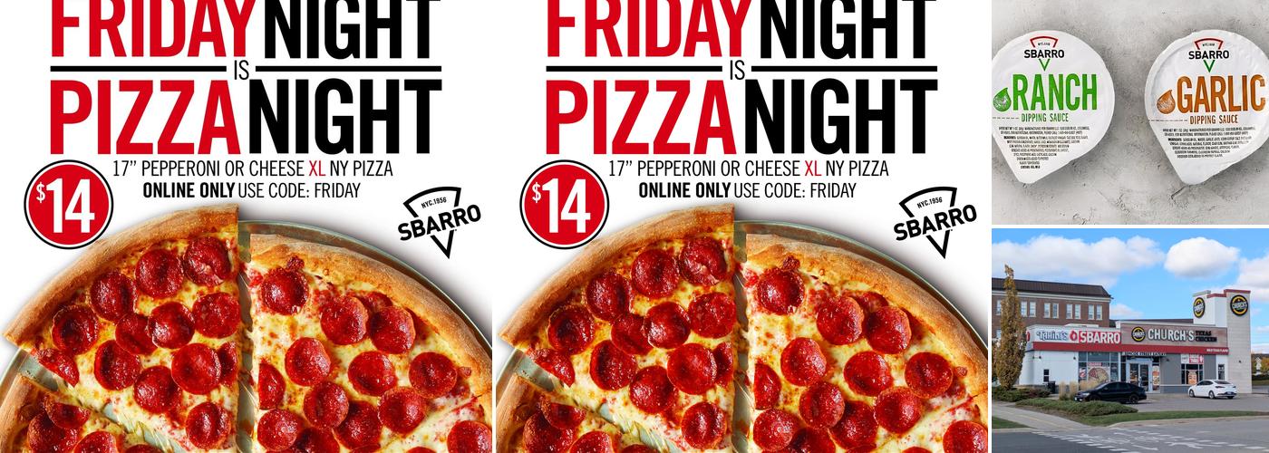 Sbarro Menu