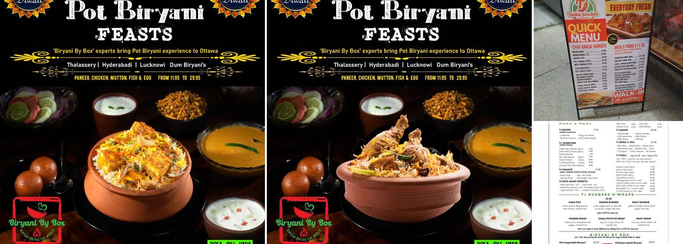 Tadka Junction Ottawa Menu