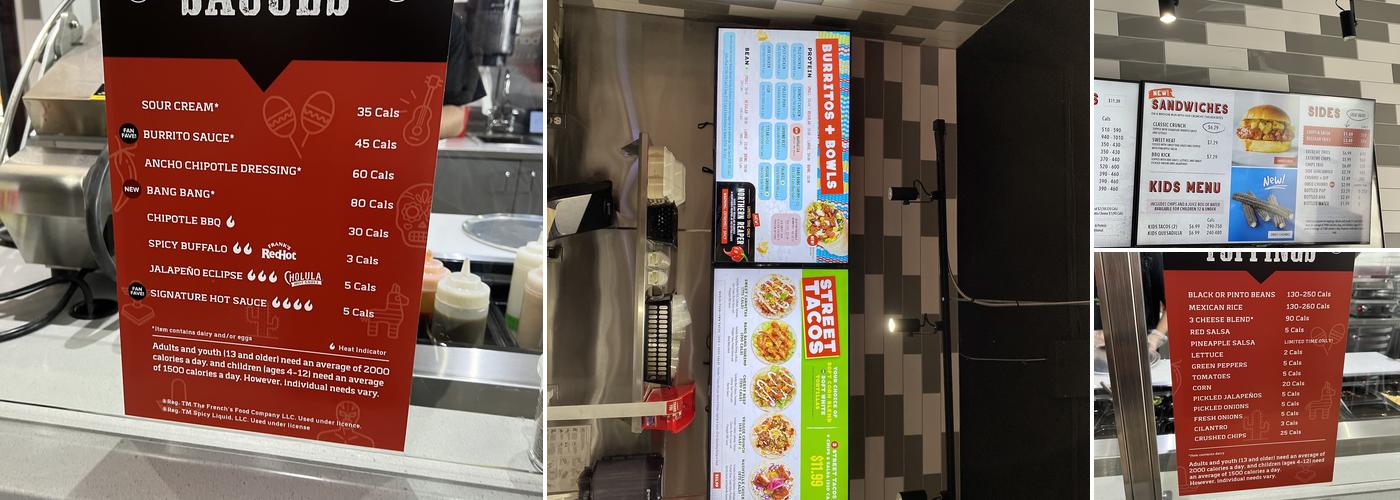 barBURRITO Menu