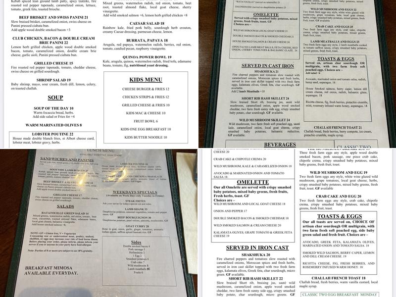 Ratatouille Bistro Menu