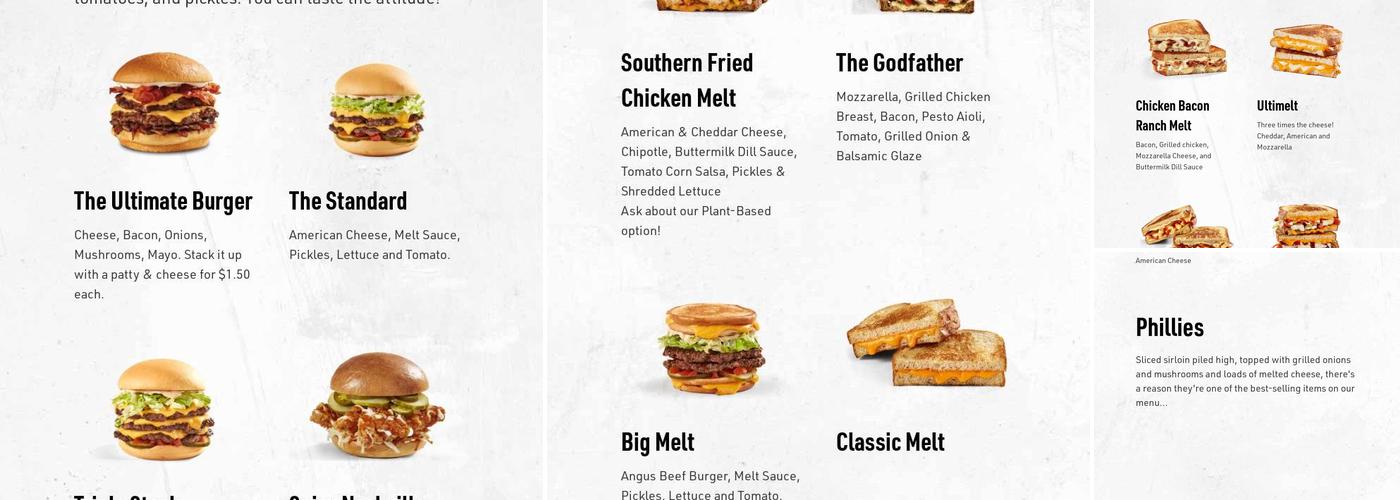 Meltwich Food Co Menu