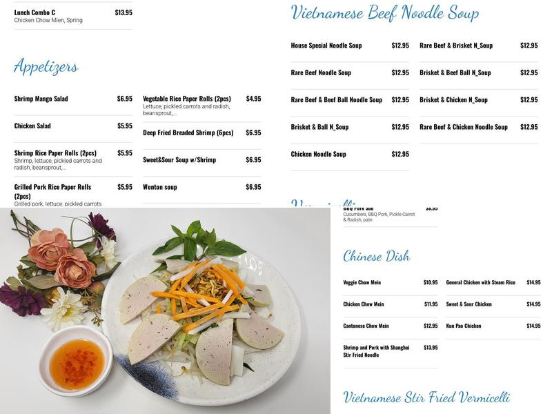 Chopstics Menu